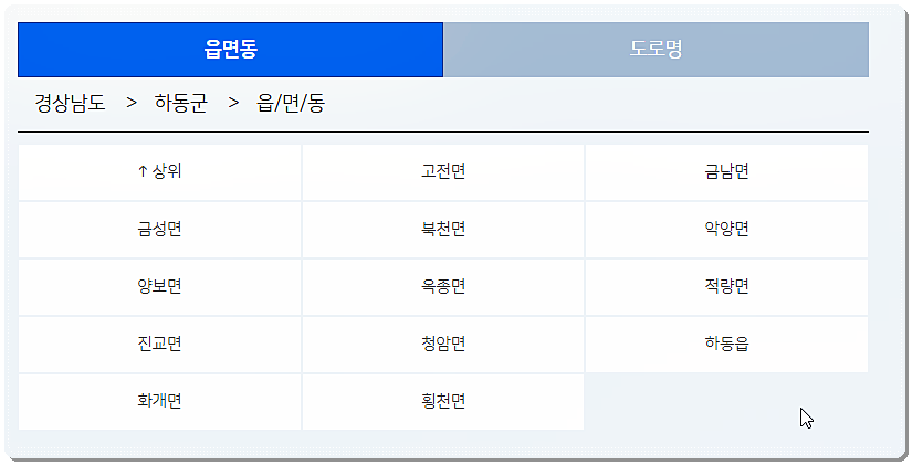 하동군 지역