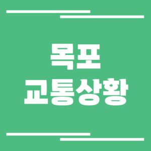 Read more about the article 목포 실시간 교통상황 및 정보 보기