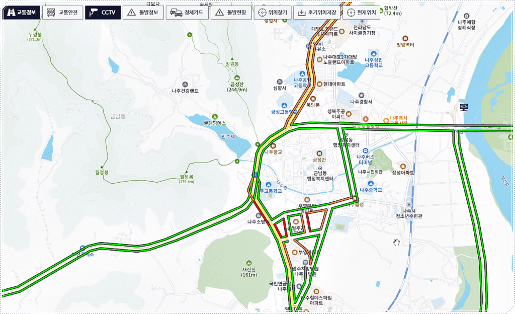 나주 실시간 교통상황