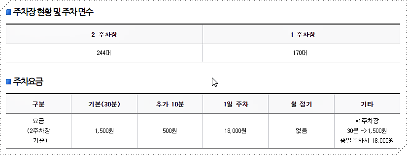 동대구역 주차장 요금 2