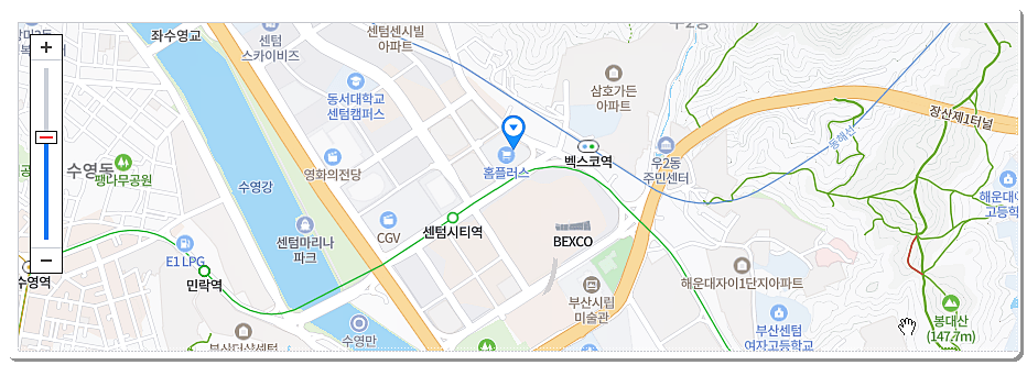 홈플러스 센텀시티점 위치