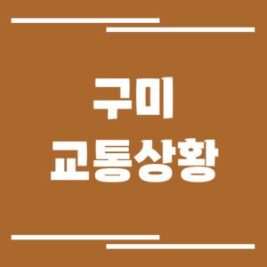 Read more about the article 구미 실시간 교통상황 및 정보