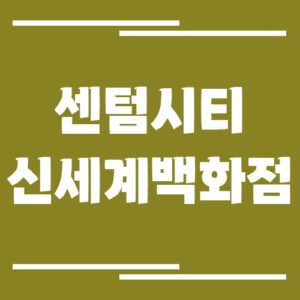 Read more about the article 센텀시티 신세계백화점 주차장 이용 요금