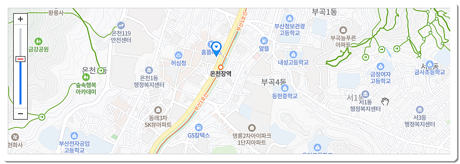 홈플러스 동래점 위치