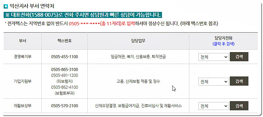 전화번호&팩스번호