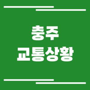 Read more about the article 충주 실시간 교통상황 및 정보