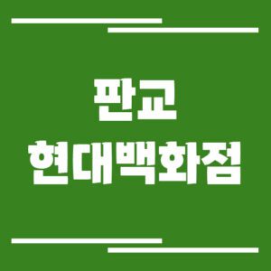 Read more about the article 판교 현대백화점 주차장 이용 요금