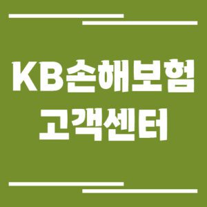 Read more about the article KB손해보험 고객센터 전화번호 및 상담시간 보기