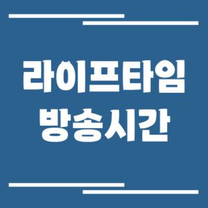 Read more about the article 라이프타임 방송시간 조회