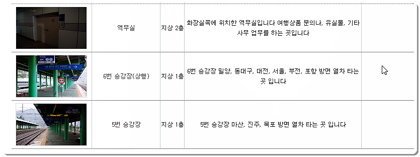 내부 시설 목록 2