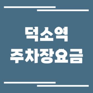 Read more about the article 덕소역 주차장 요금