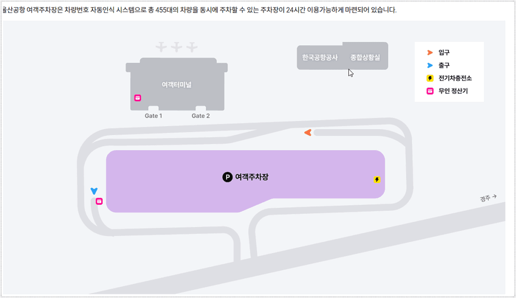 울산공항 주차장