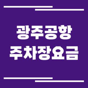 Read more about the article 광주공항 주차장 요금 및 할인 정보 보기