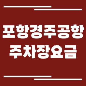 Read more about the article 포항경주공항 주차장 요금 및 할인