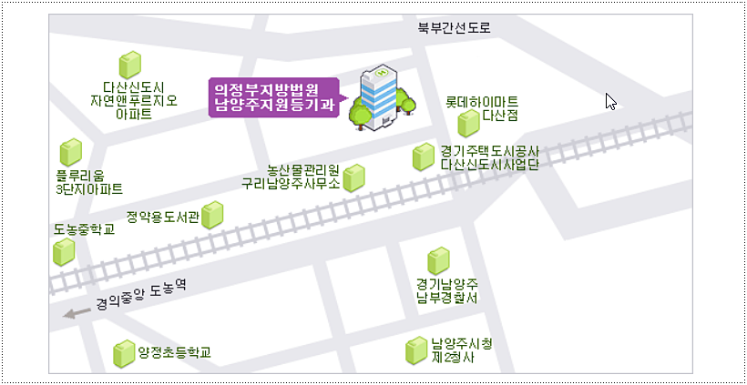 남양주등기소 위치와 주소