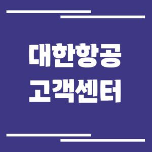 Read more about the article 대한항공 고객센터 전화번호 및 상담시간