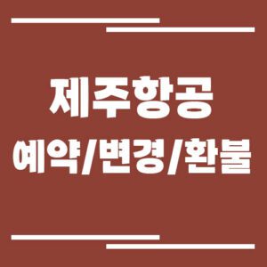 Read more about the article 제주항공 예약·변경·환불 꿀팁, 수수료 아끼는 방법
