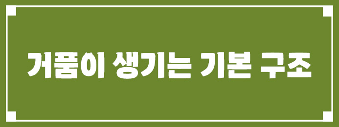 거품이 생기는 기본 구조