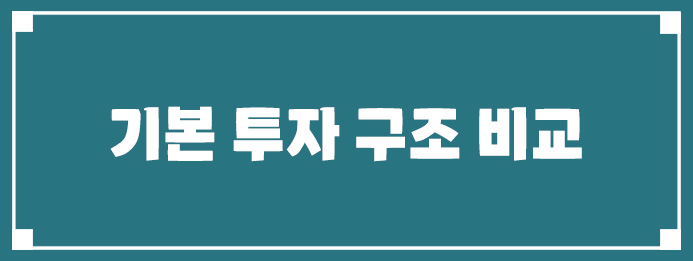 기본 투자 구조 비교