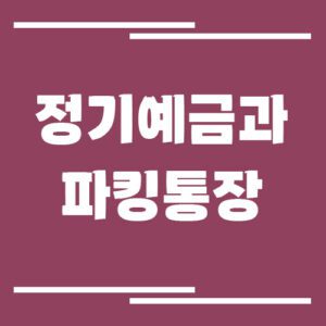 Read more about the article 정기예금 vs 파킹통장 어디가 더 유리할까? 목돈 관리 방법 추천