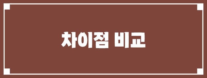 차이점 비교
